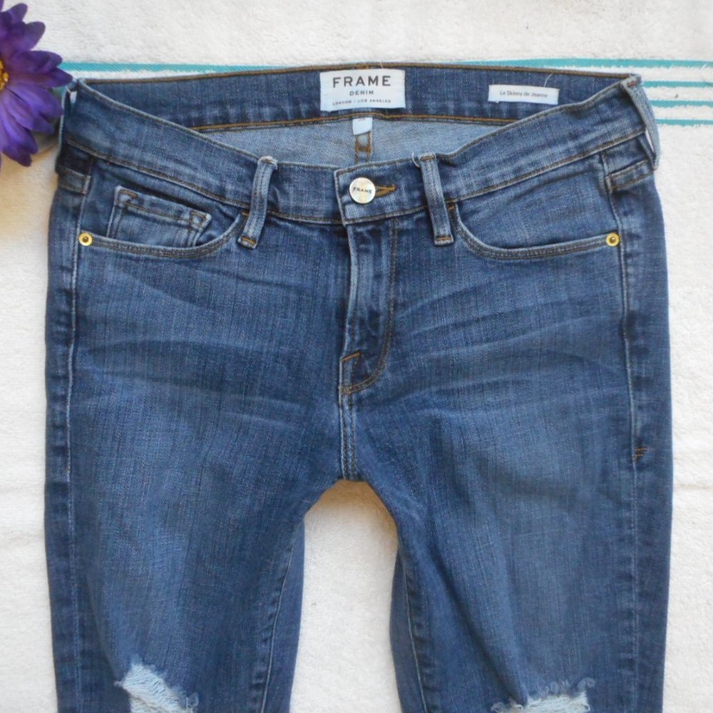 FRAME JEANS Size 28 Le Skinny de Jeanne - Picture 7 of 14